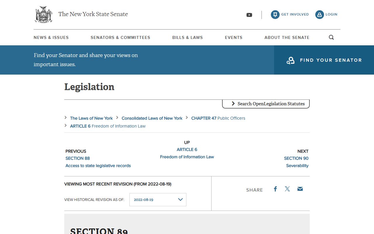 New York Public Officers Law section 89 FOIL appeals for Dutchess County public records