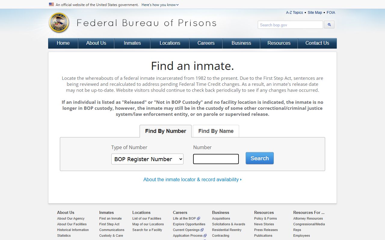 Federal Bureau of Prisons inmate locator for Dutchess County released inmates