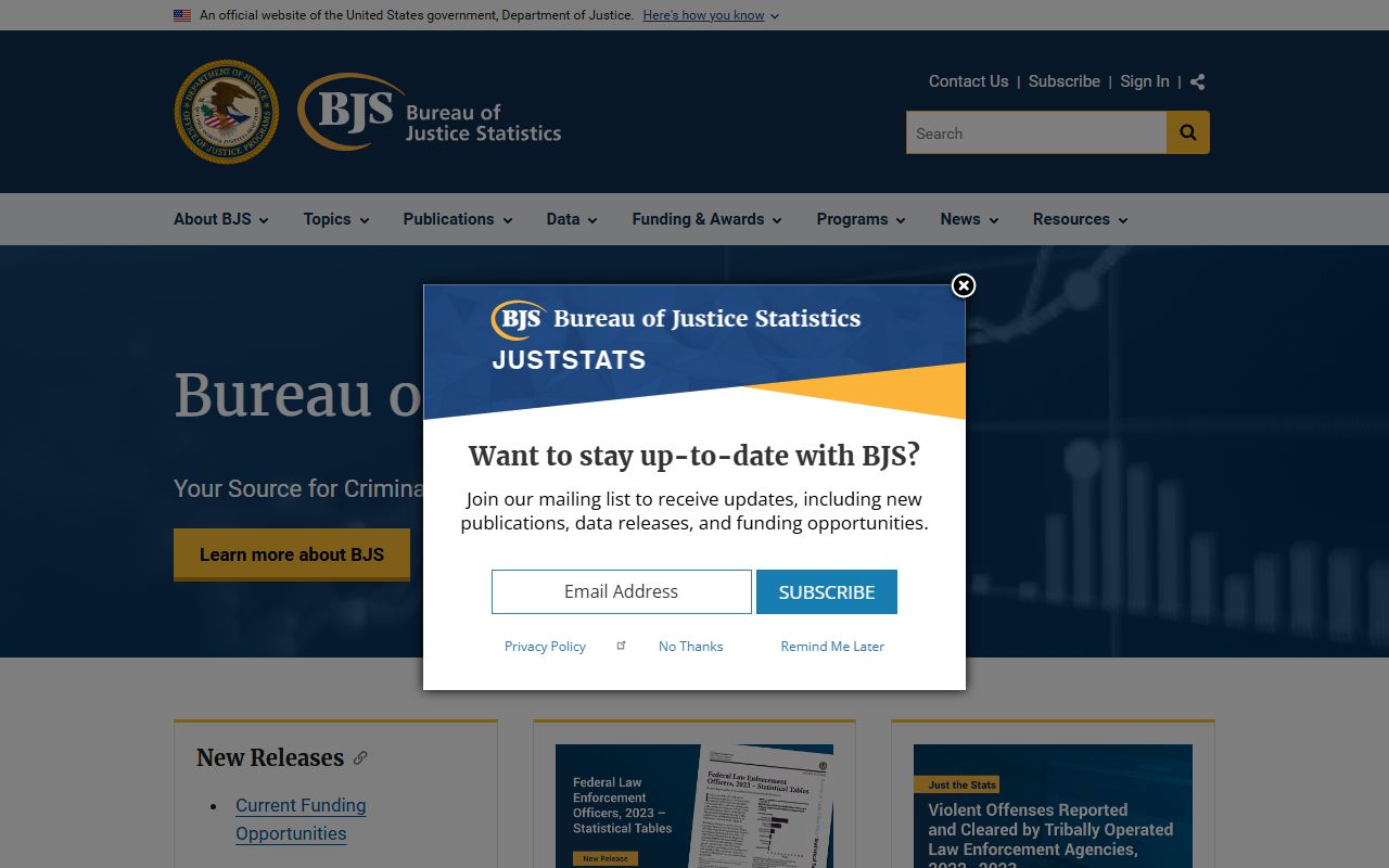 Bureau of Justice Statistics jail data for Dutchess County population context